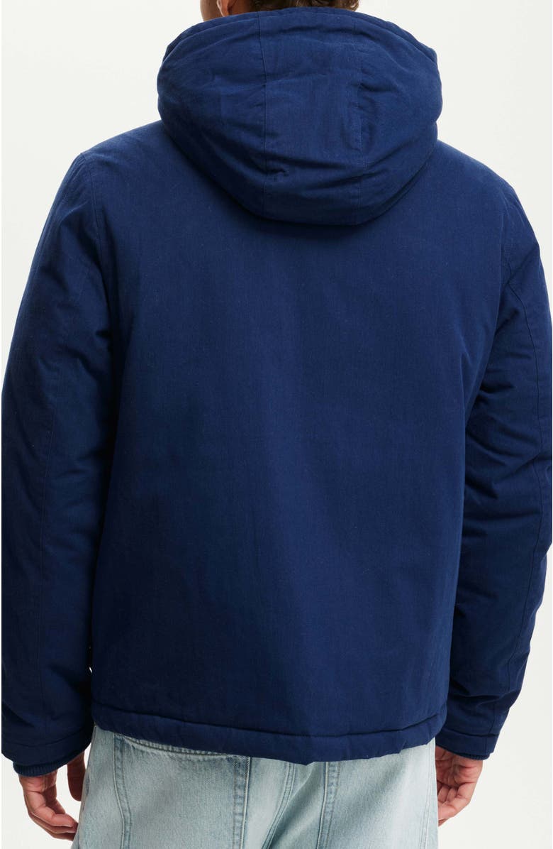 Cotton On Men's Heavy Weight Utility Parka, Alternate, color, Navy