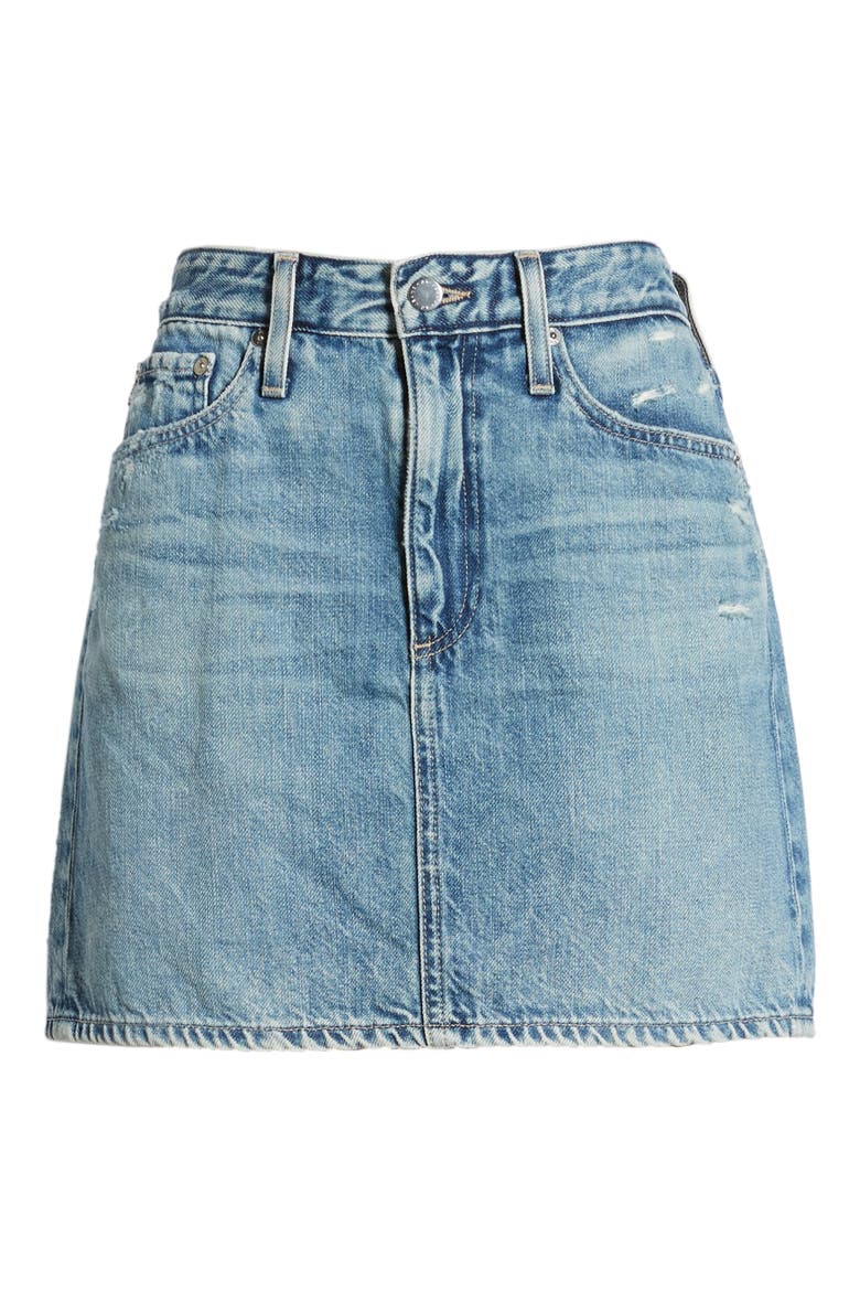 Vera Denim Miniskirt, Alternate, color, 20 YEARS HASTE