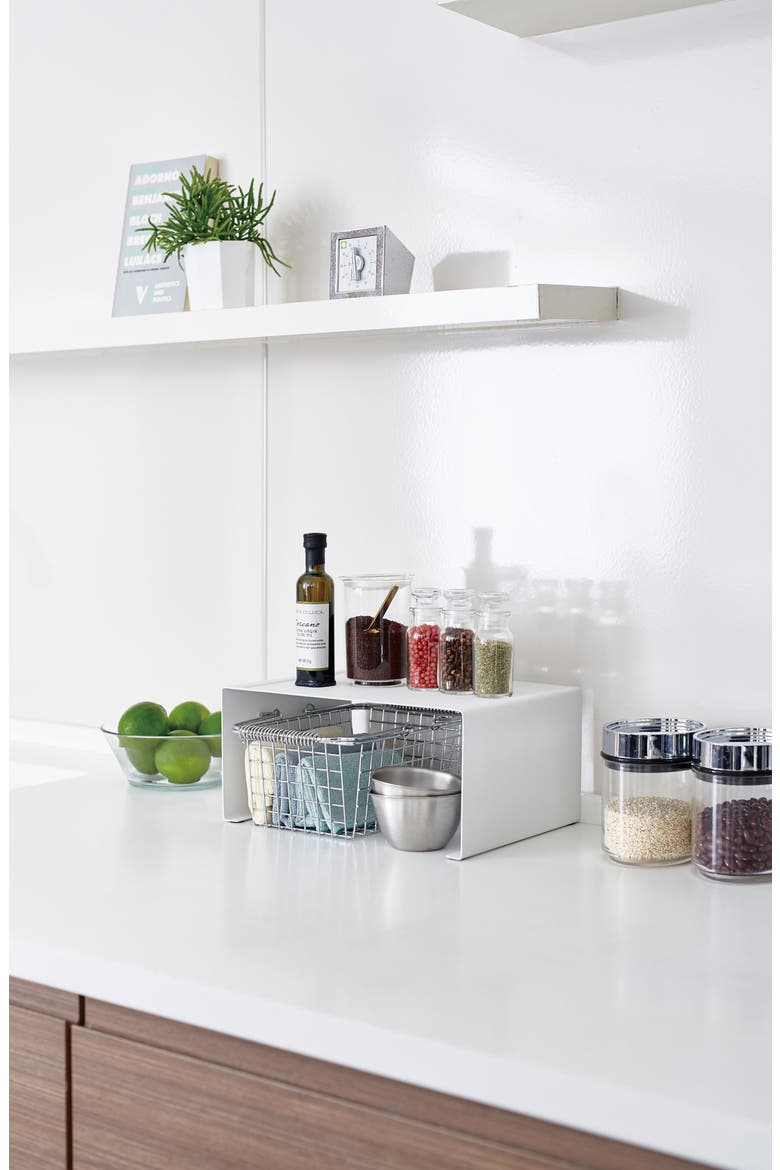 Stackable Countertop Shelf, Alternate, color, WHITE