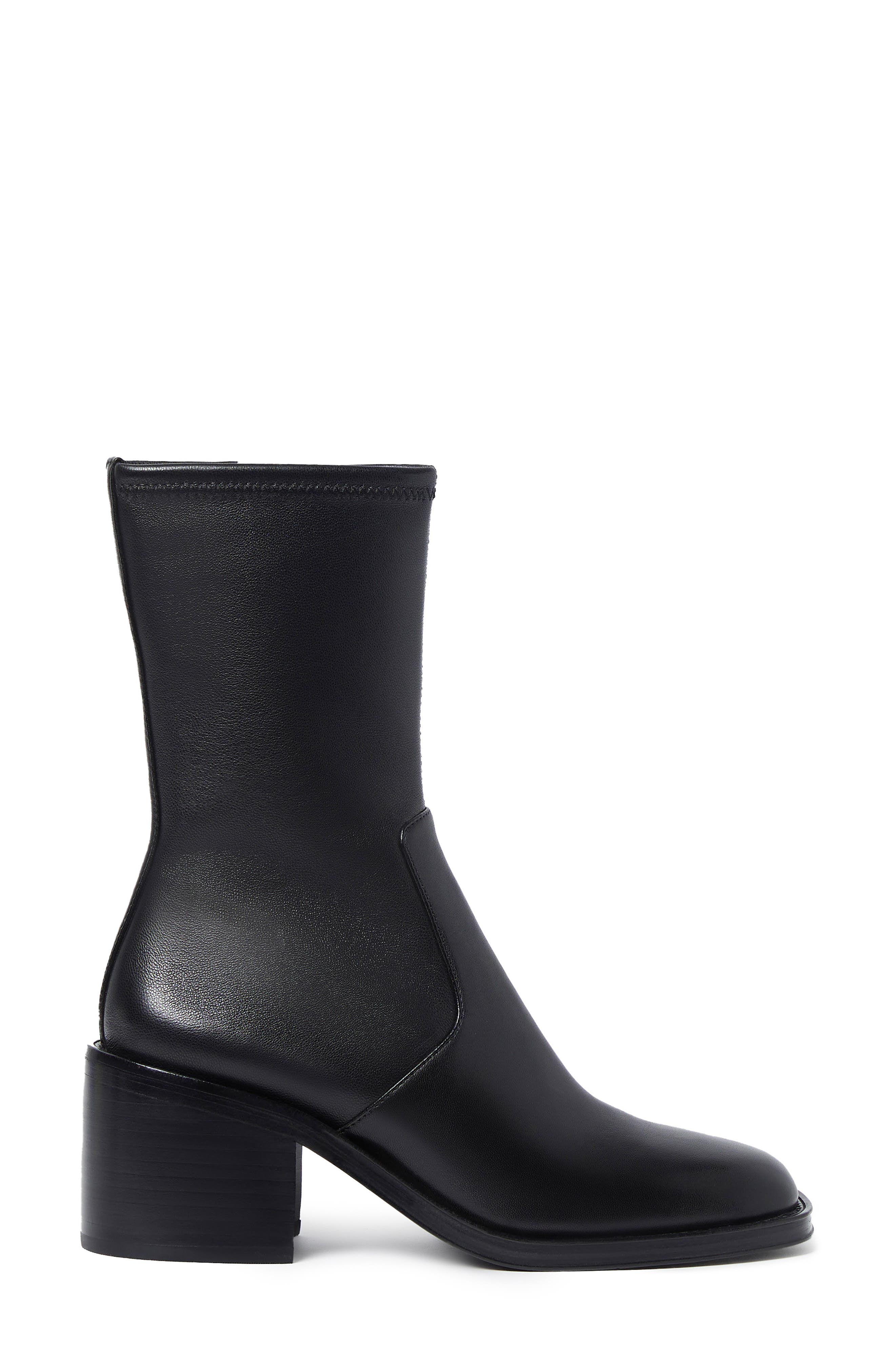 Loeffler Randall Nolan Stretch Ankle Bootie, Alternate, color, Black