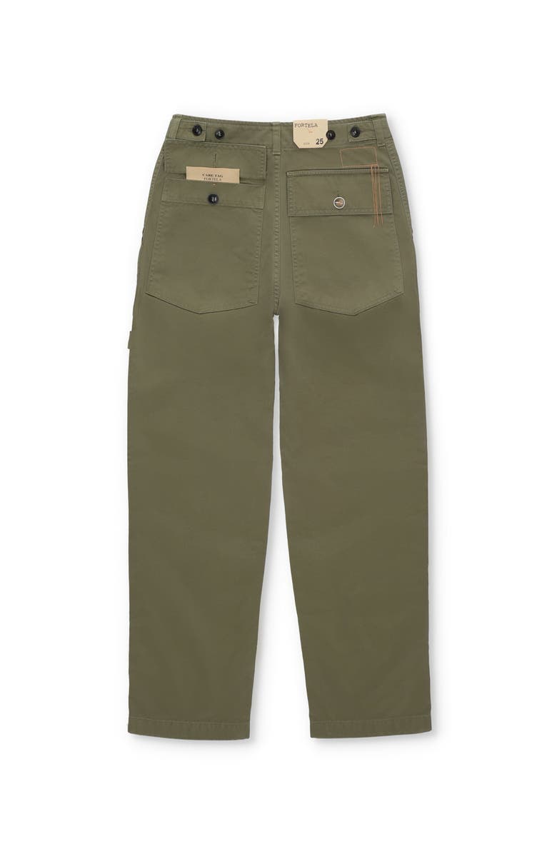 Fortela Military Style Fatigue Trousers, Alternate, color, Green