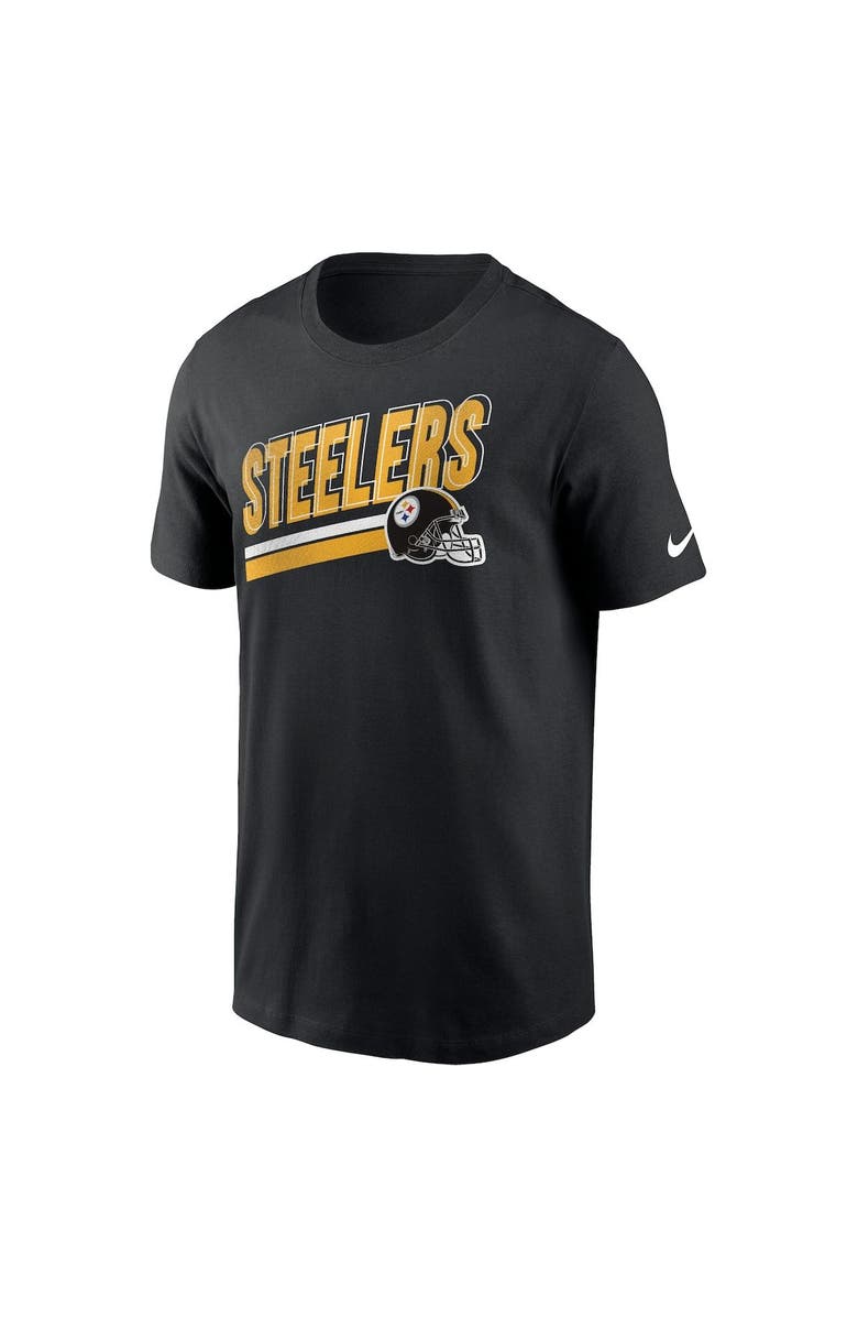 Nike Men's Nike Black Pittsburgh Steelers Essential Blitz Lockup T-Shirt, Alternate, color, 