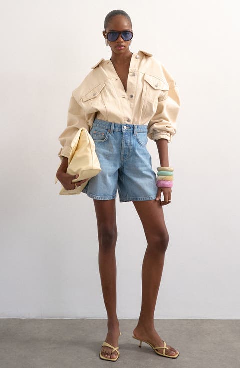 Editor Mid Rise Denim Shorts