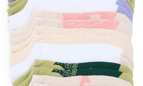 Centric Brands Wicked Hide Your Magic Assorted 9-pack Ankle Socks In Green