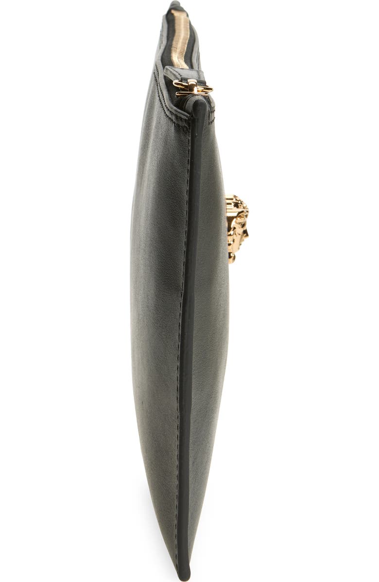 Versace Medusa Leather Pouch, Alternate, color,