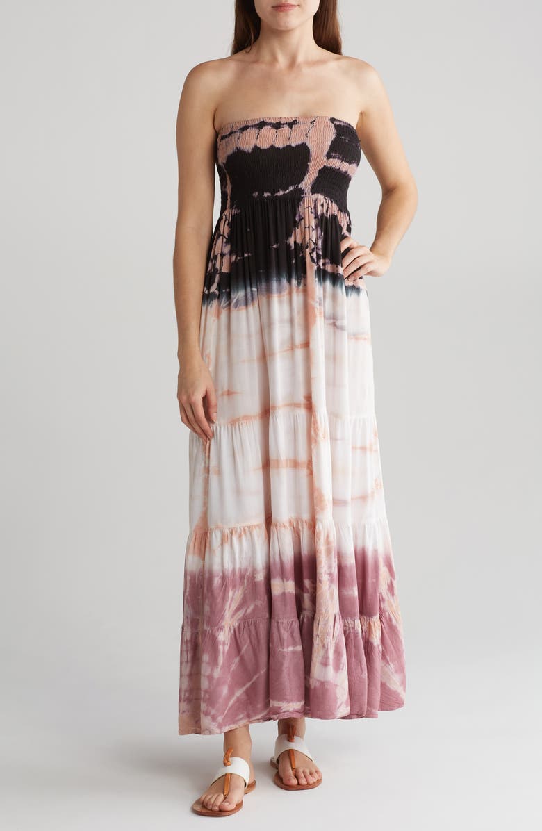 BOHO ME Ombre Tiered Maxi Dress, Main, color, 