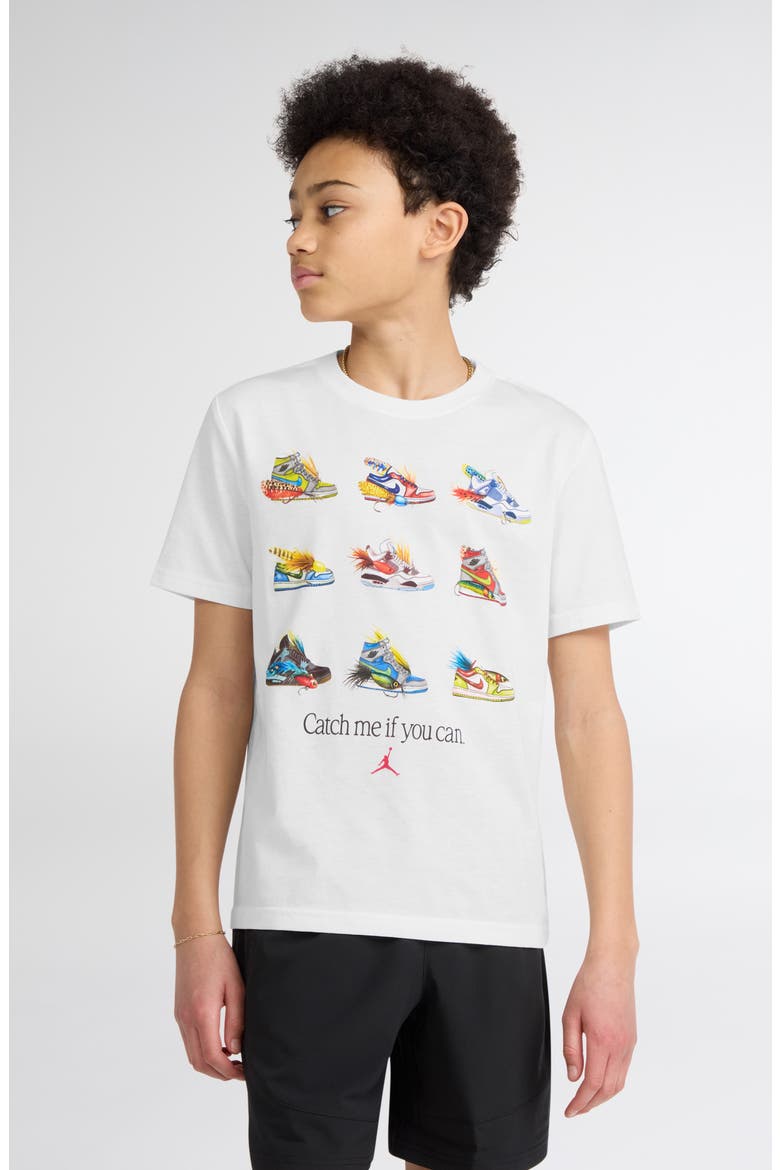Kids' Fishing Lures Graphic Cotton Blend T-Shirt, Alternate, color, SAIL