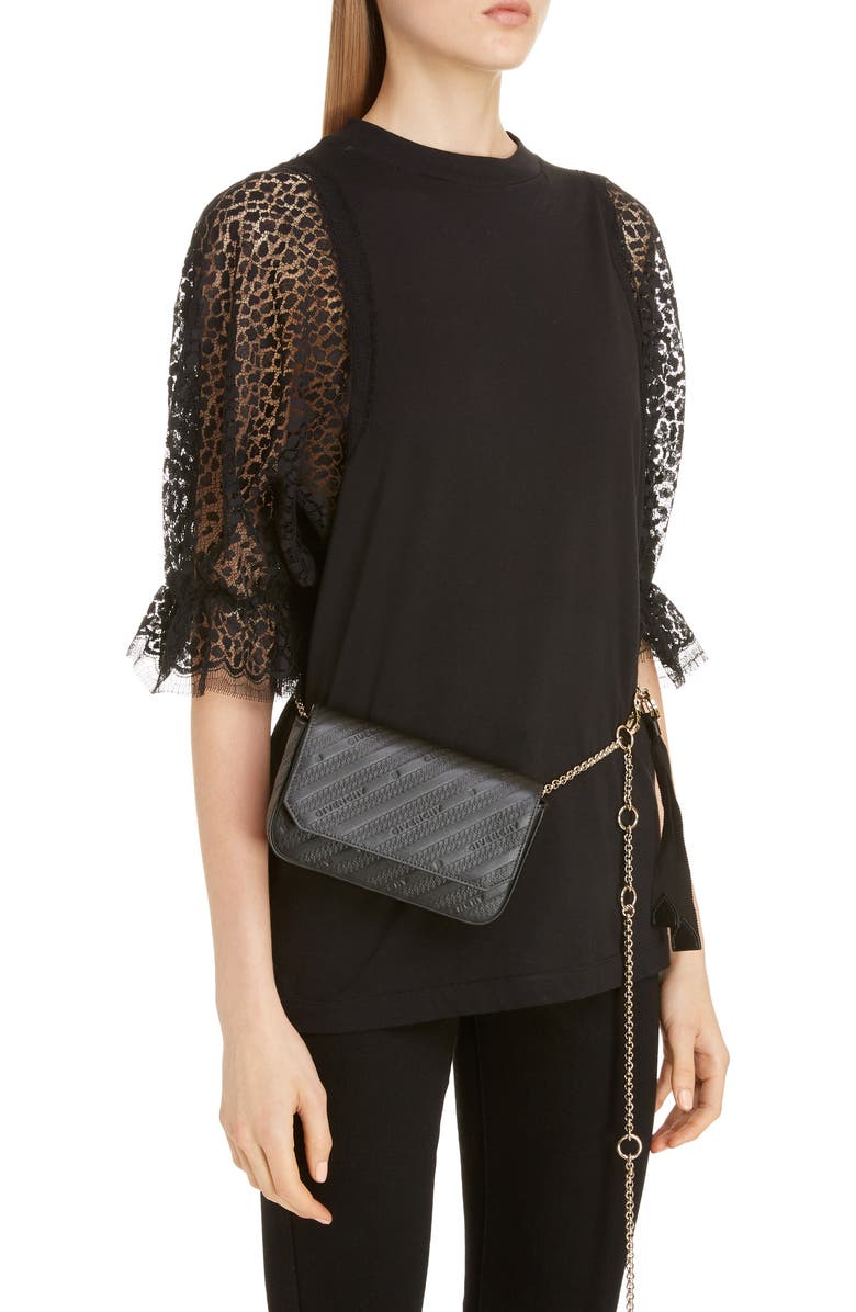 Givenchy Bond Leather Belt Bag, Alternate, color,