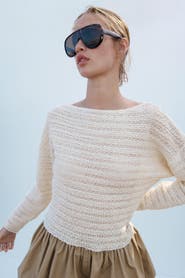 H&M Textured-knit Top