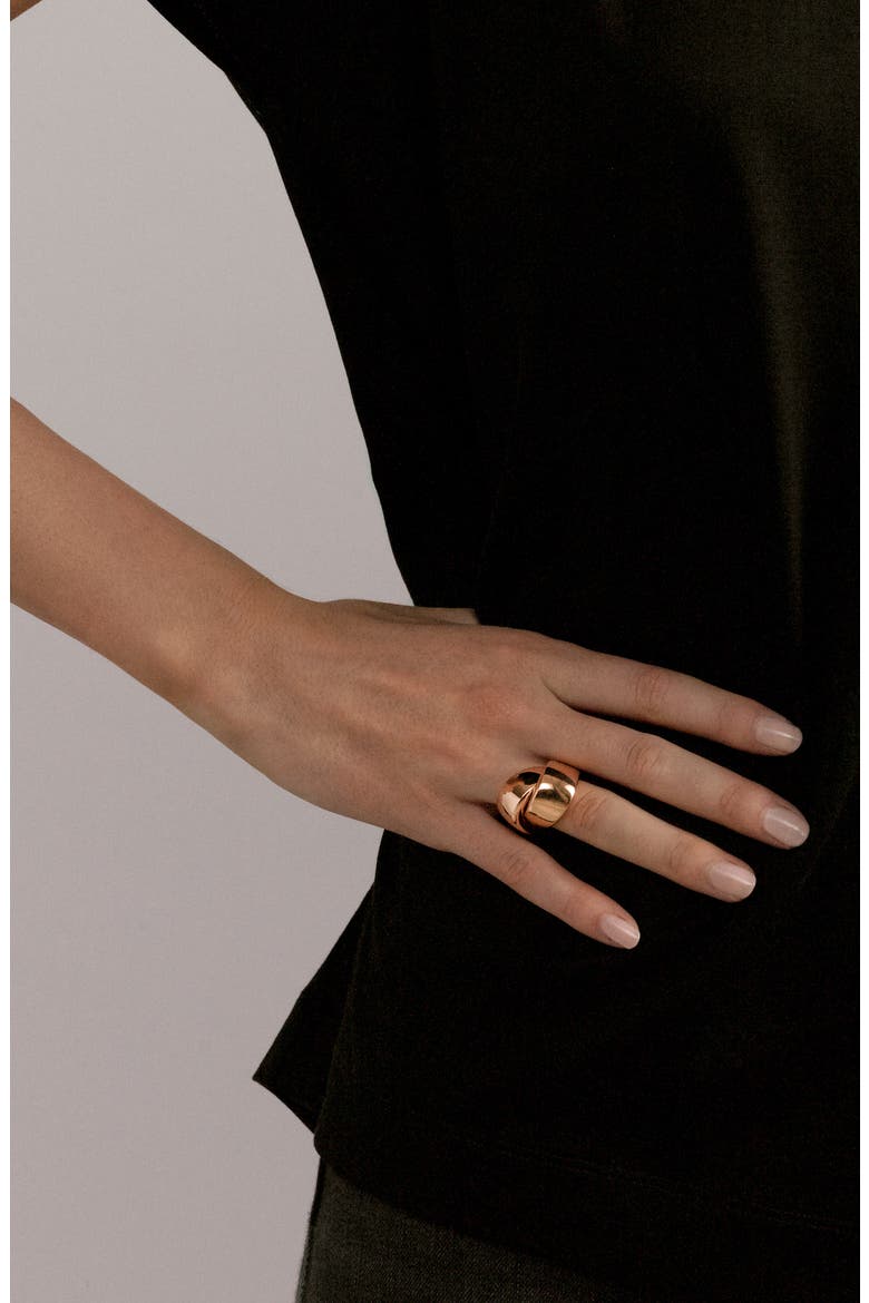 Abbraccio Knot Ring, Alternate, color, ROSE GOLD