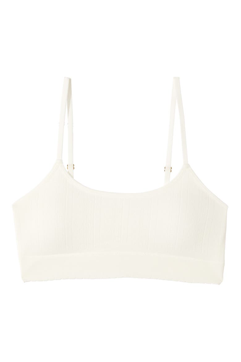 Daily Seamless Ribbed Bralette, Alternate, color, ECRU