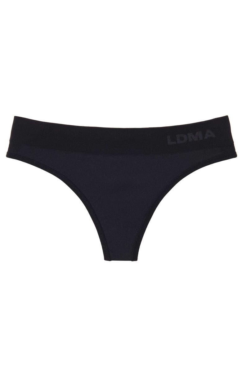 LDMA Low Hide Thong, Alternate, color, Black