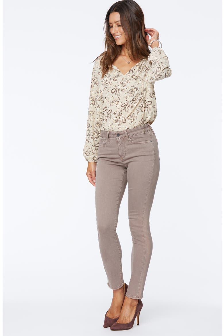 Alina Ankle Skinny Jeans, Alternate, color, DEEP TAUPE