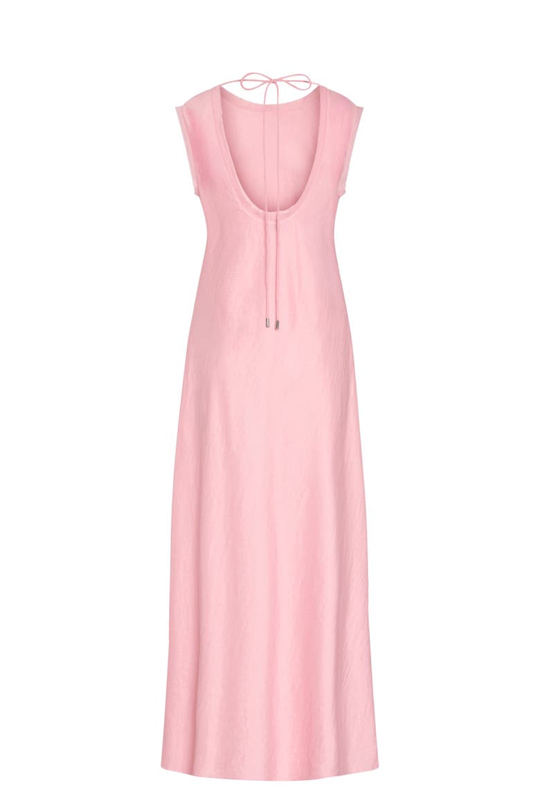 Linda Scoop Back Midi Dress, Alternate, color, PINK