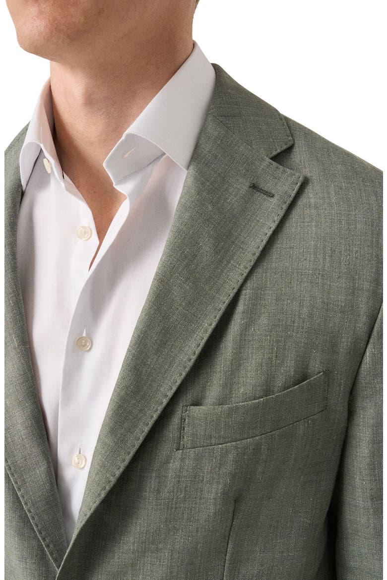 Wool & Silk Soft Jacket, Alternate, color, MEDIUM GREEN