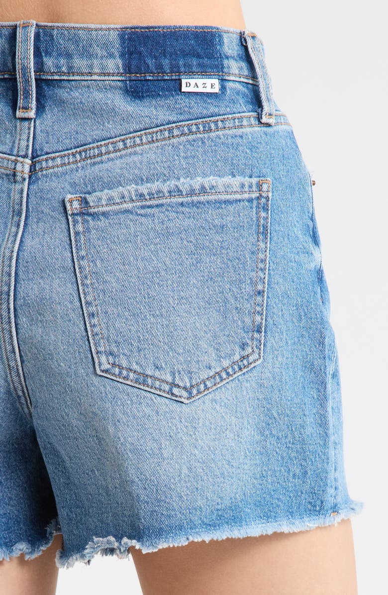 DAZE The Knockout High Waist Denim Shorts, Alternate, color, Alter Ego