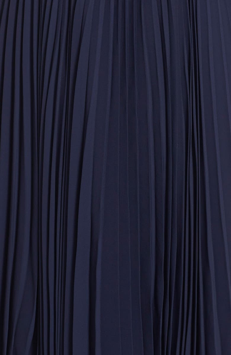 Eliza J Pleated Chiffon Fit & Flare Dress, Alternate, color, 