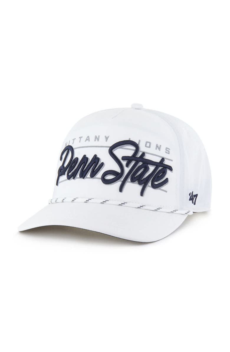 '47 Men's '47 White Penn State Nittany Lions Condor Hitch brrr° Adjustable Hat, Main, color,