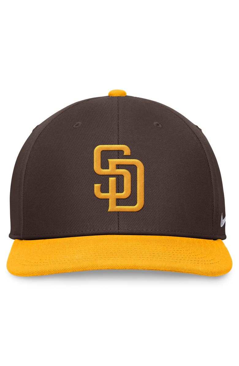 Nike Men's Nike Brown/Gold San Diego Padres Evergreen Two-Tone Snapback Hat, Alternate, color, Brown
