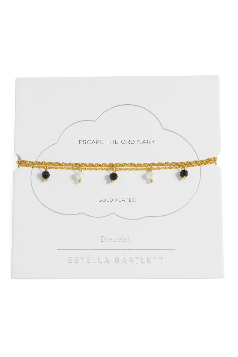 Crystal Double Strand Bracelet, Main, color, GOLD