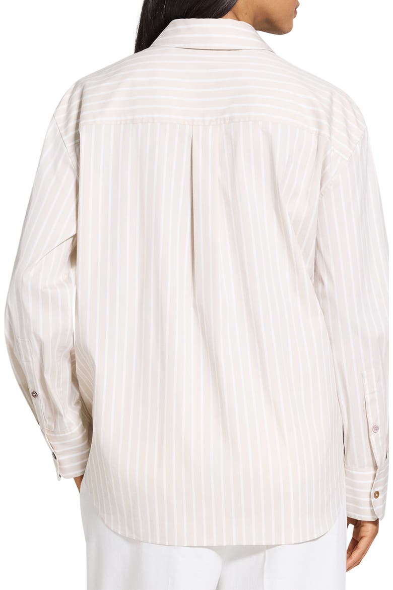 Stripe Cotton Button-Up Shirt, Alternate, color, SDMU