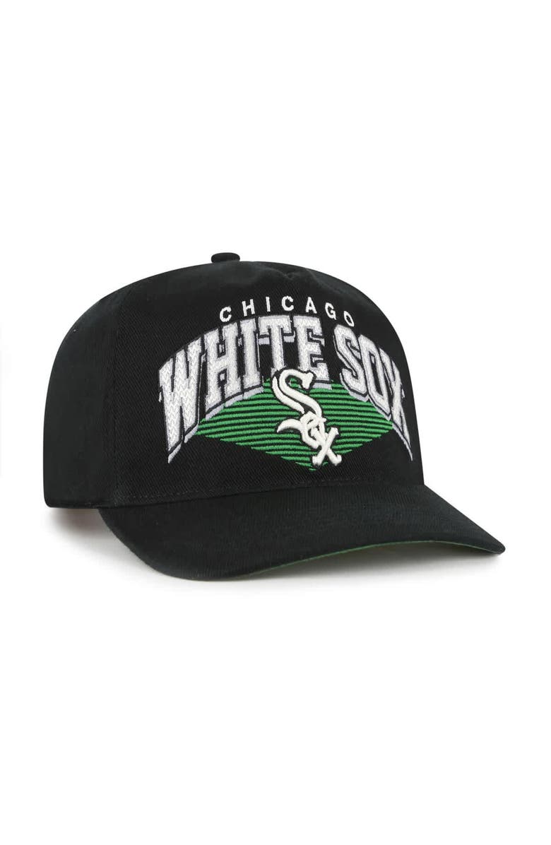 '47 Men's '47 Black Chicago White Sox Pomona Hitch Adjustable Hat, Alternate, color,