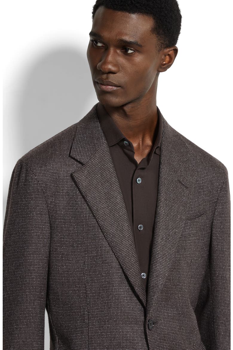 Couture Oasi Cashmere Sport Coat, Alternate, color, BROWN/ GREY