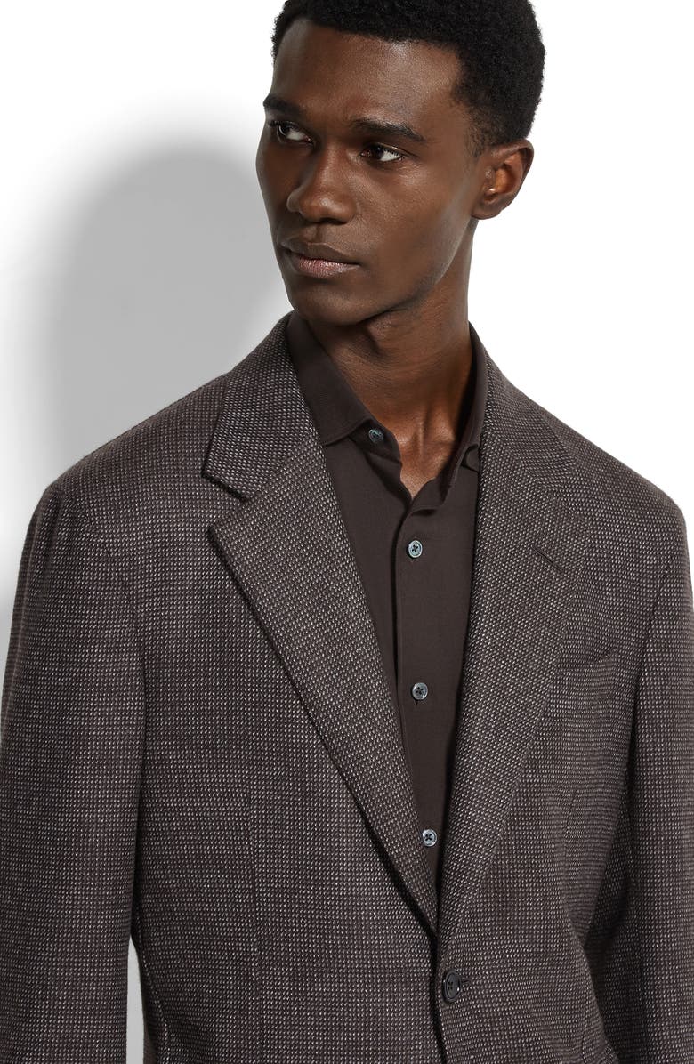 ZEGNA Couture Oasi Cashmere Sport Coat, Alternate, color, Brown/ Grey