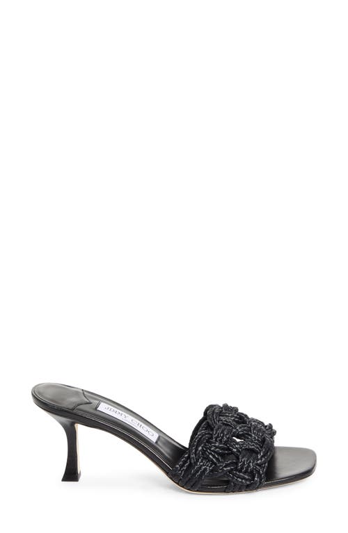 Jimmy Choo Chara 70 Nappa Leather Sandals In Black