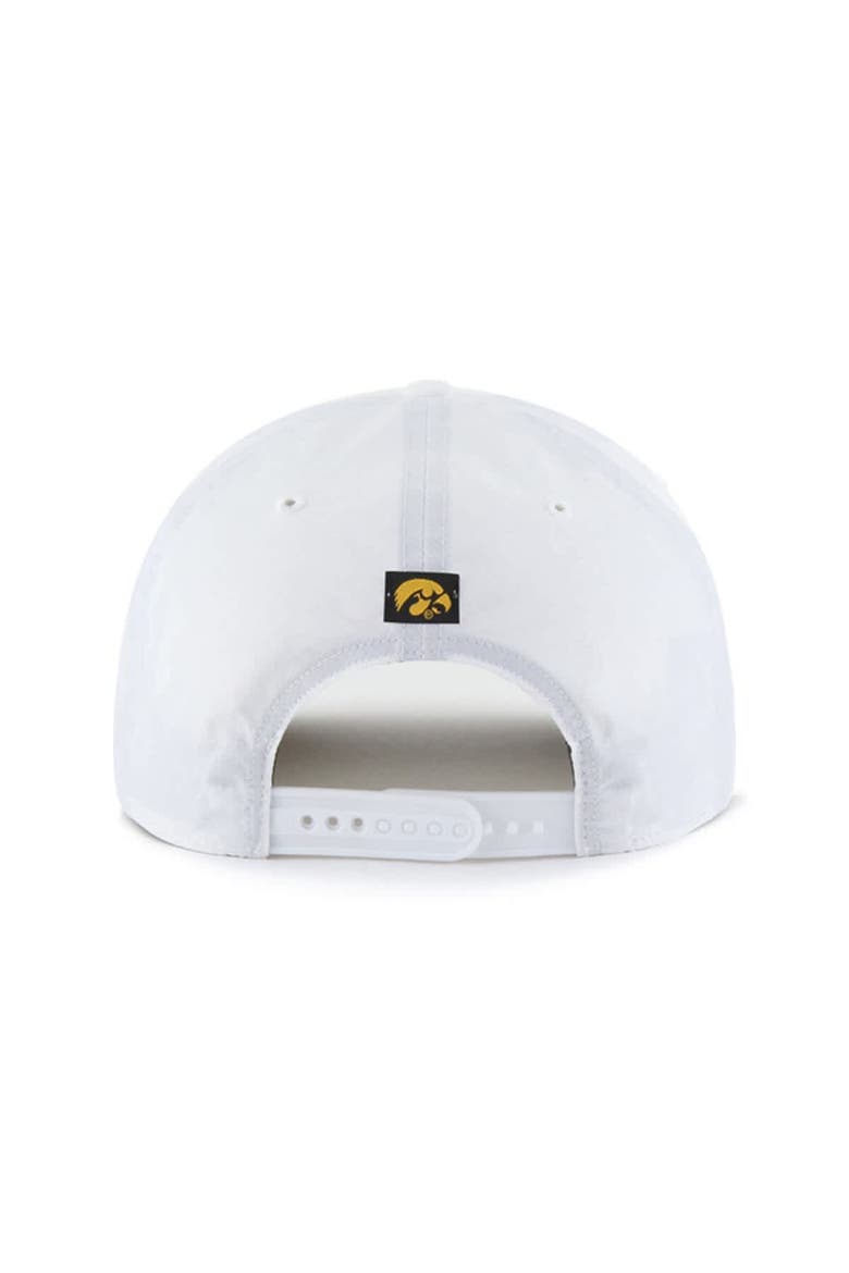 Men's '47 White Iowa Hawkeyes Condor Hitch brrr° Adjustable Hat, Alternate, color, White