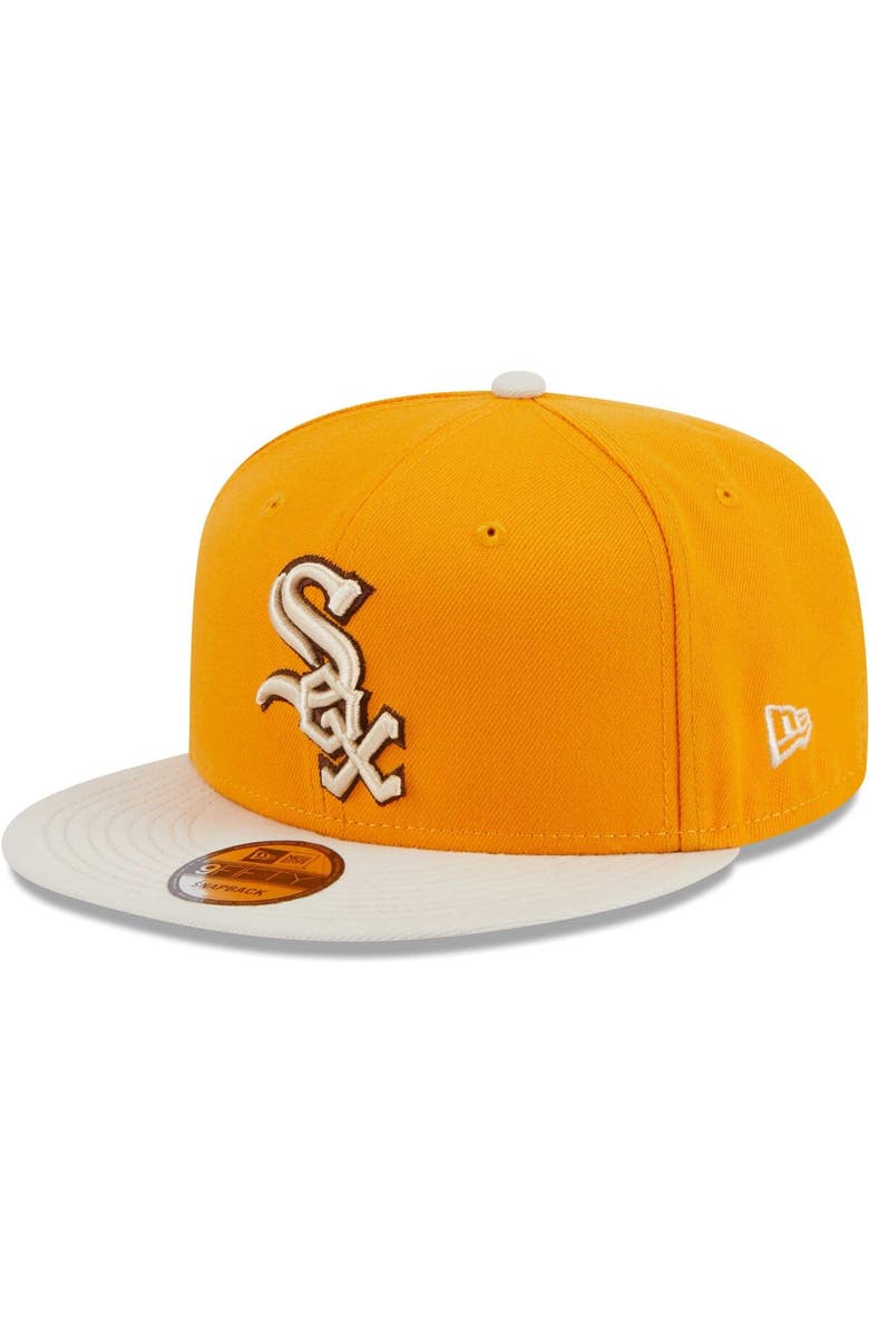 New Era Men's New Era Gold Chicago White Sox Tiramisu 9FIFTY Snapback Hat, Main, color, Gold