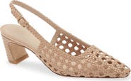 Stuart Weitzman Stassi Woven Slingback Pump