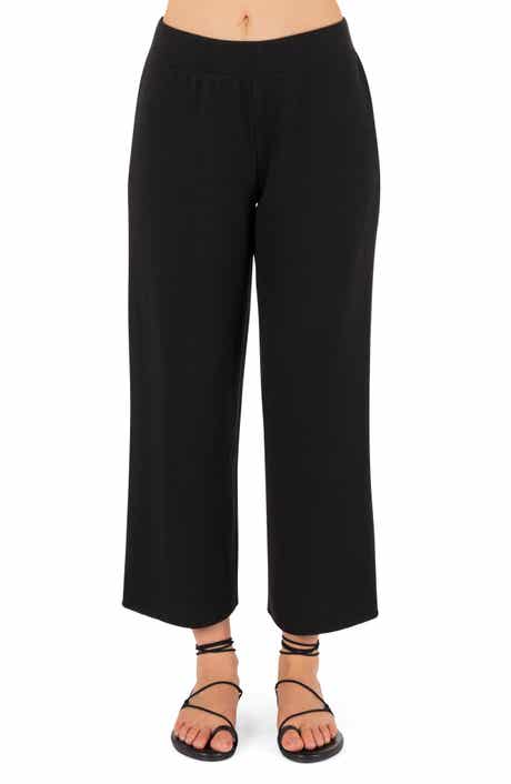 Positano Rib Ankle Wide Leg Pants