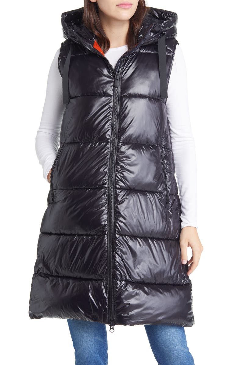 Save The Duck Iria Long Puffer Vest, Alternate, color,