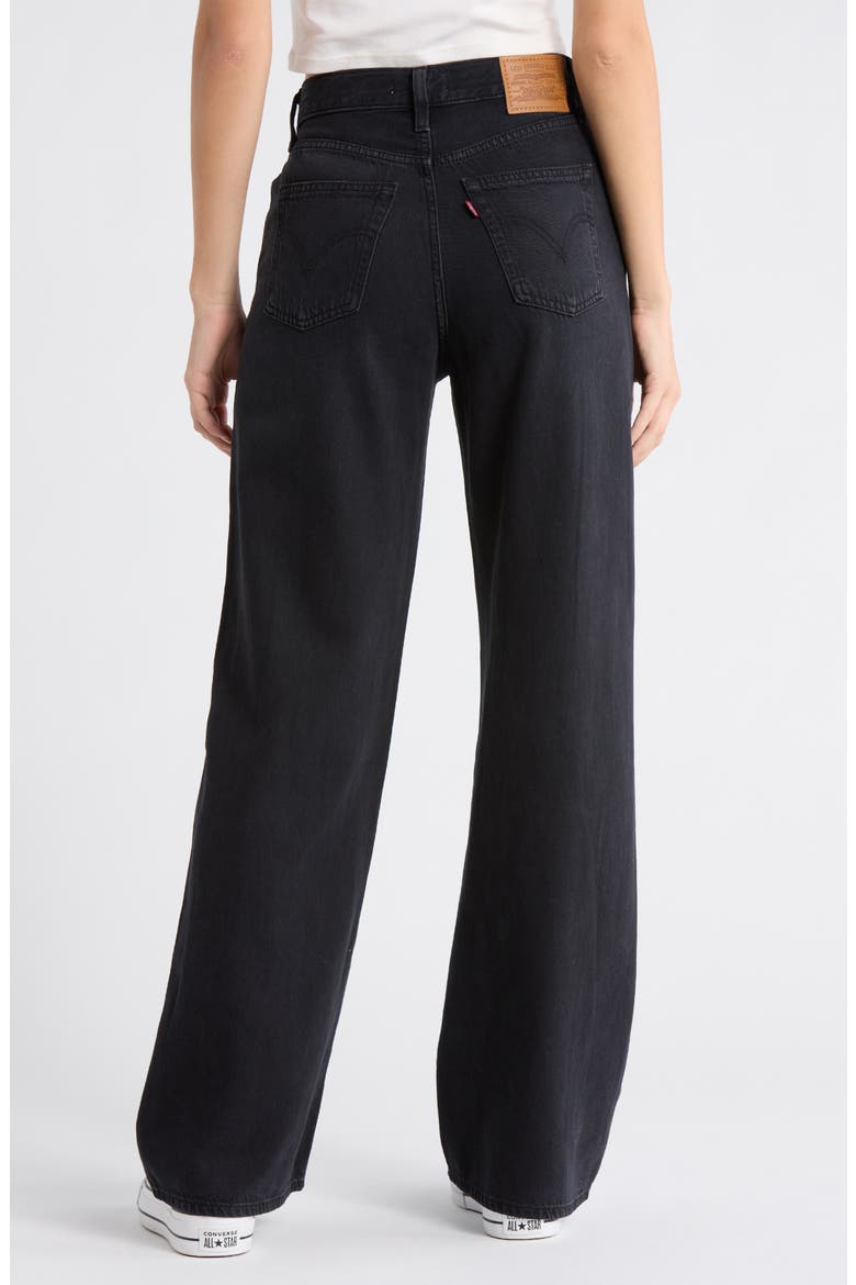 Ribcage High Waist Wide Leg Jeans, Alternate, color, NONE YOUR BUSINESS