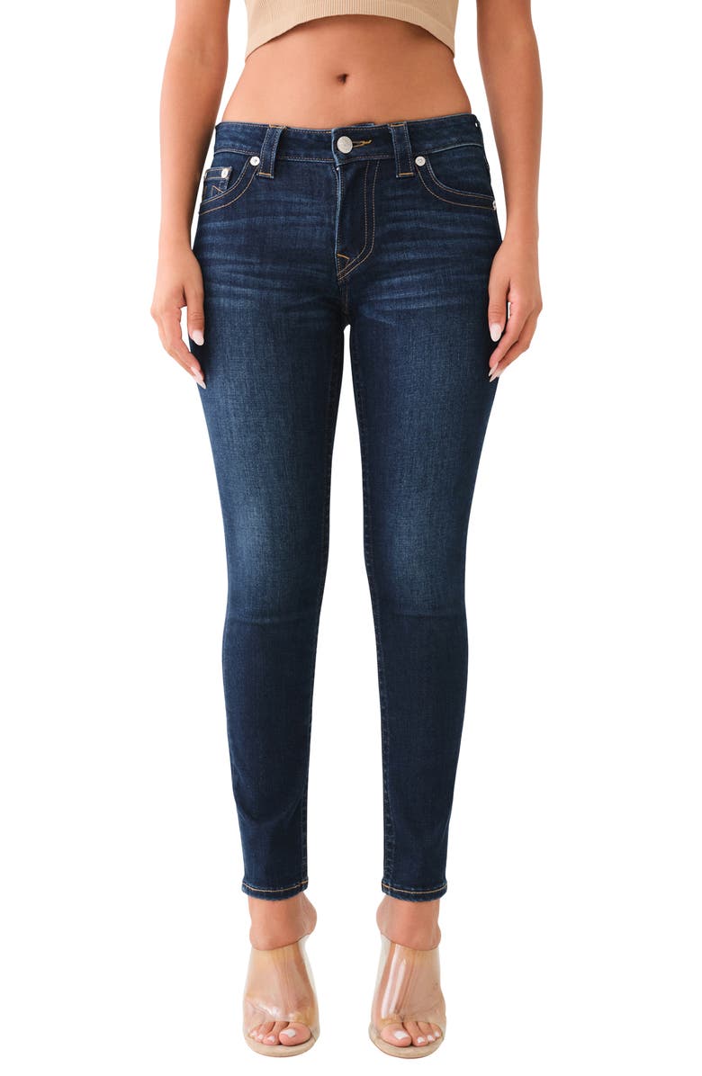 True Religion Jennie Curvy Skinny Jeans, Main, color, Indigo Upgrade