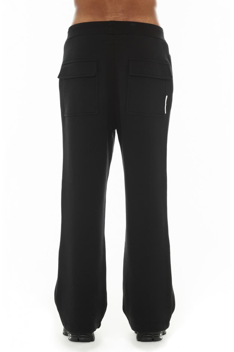 Oversize Cotton Sweatpants, Alternate, color, BLACK