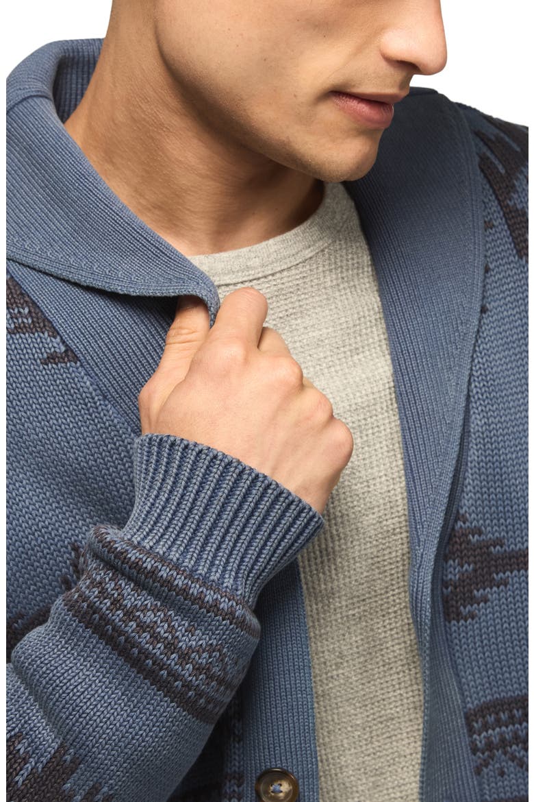Southwestern Shawl Cardigan, Alternate, color, VINTAGE INDIGO