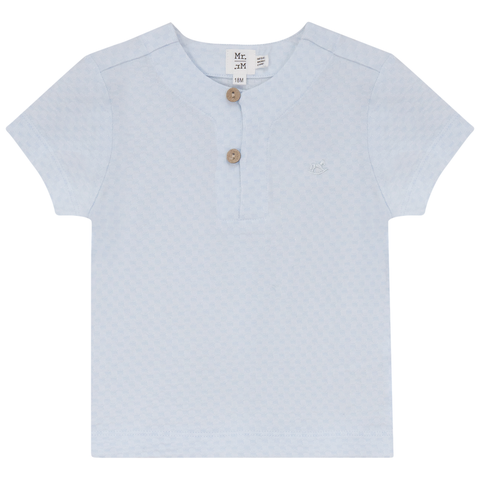 Checkered Short Sleeve Button Up Top (Baby)