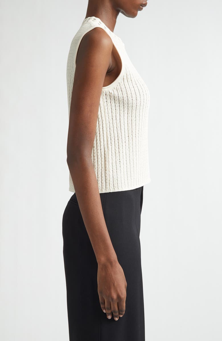 Jason Wu Collection Cable Stitch Sweater Vest, Alternate, color, Plaster