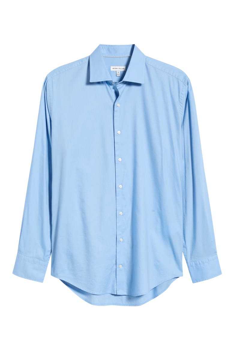 Cool Twill Cotton & Modal Sport Shirt, Alternate, color, COTTAGE BLUE