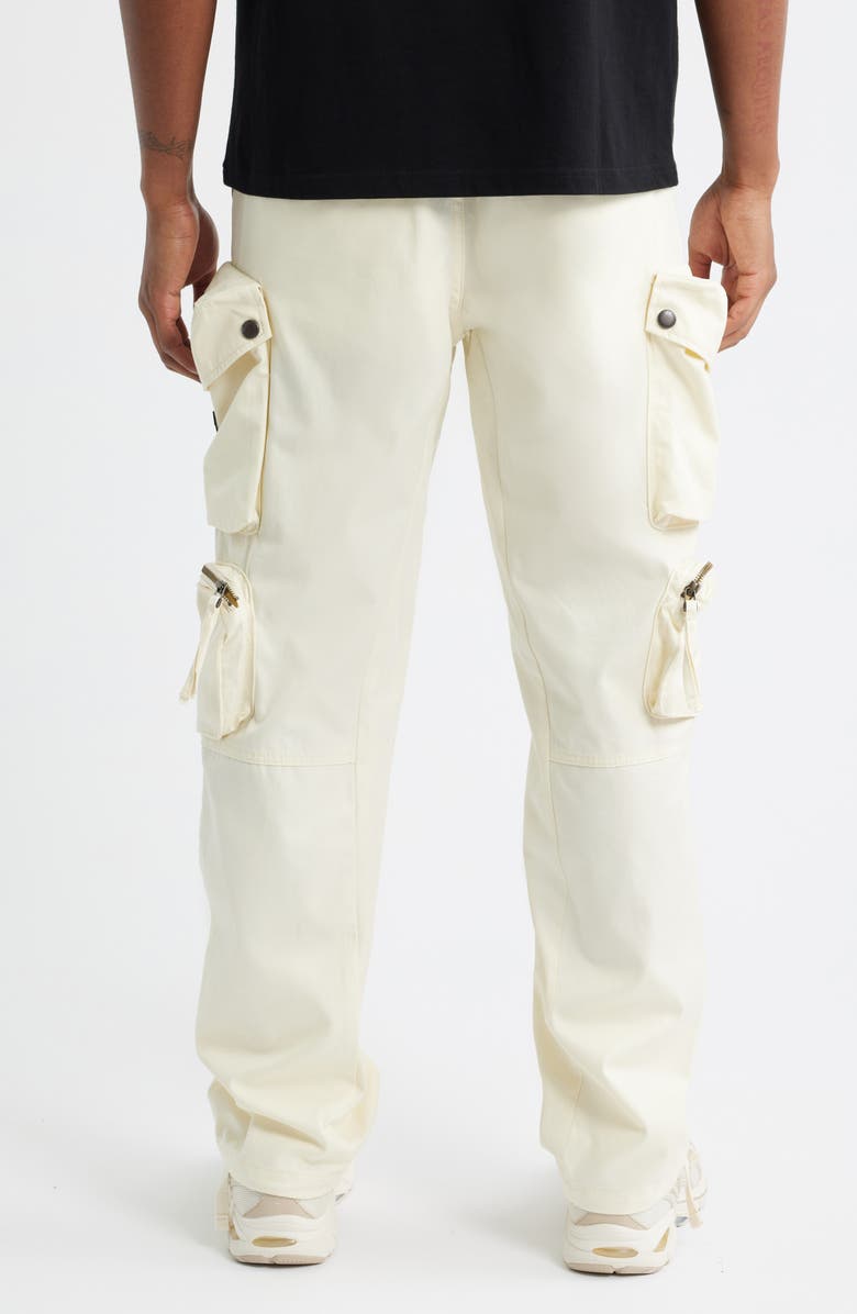 Billionaire Boys Club Barracks Pull-On Twill Cargo Pants, Alternate, color, Winter White