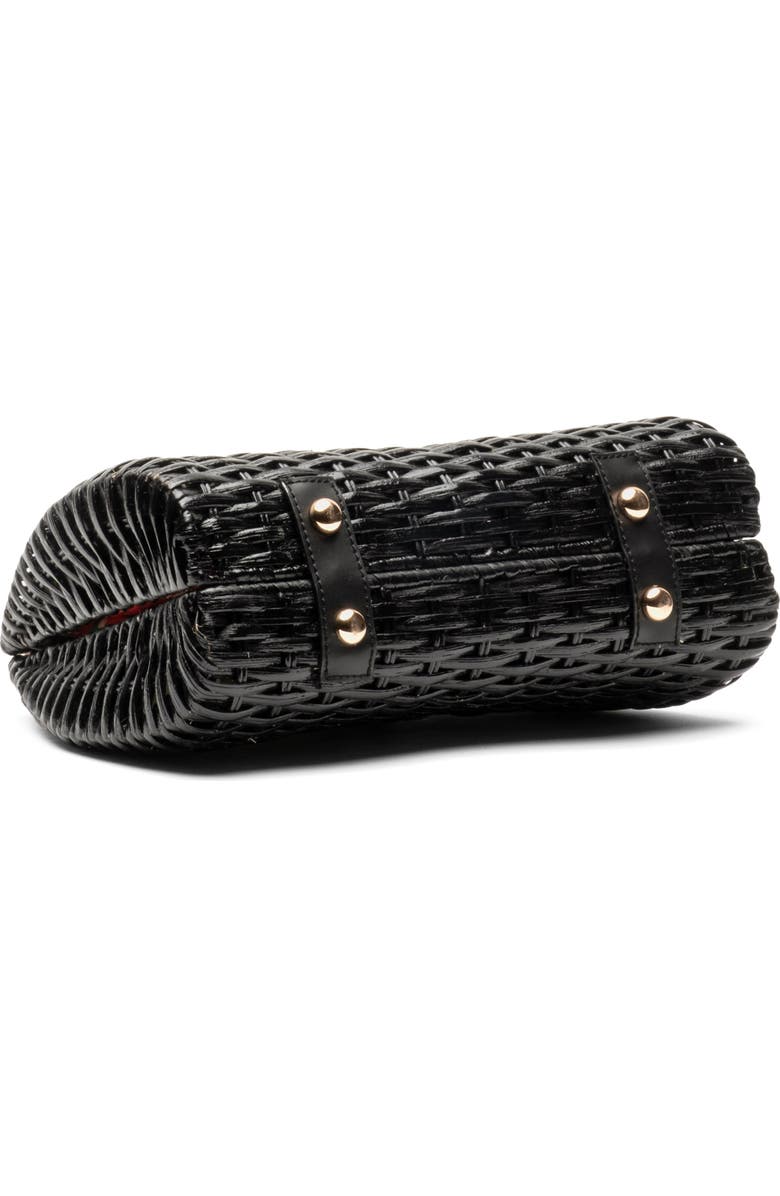 Frances Valentine Rooster Woven Wicker Top Handle Bag, Alternate, color,