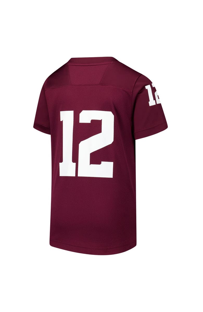 adidas Youth adidas #1 Maroon Texas A&M Aggies Replica Jersey, Alternate, color,