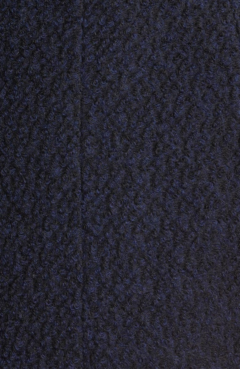 Cole Haan Signature Belted Asymmetrical Bouclé Wool Blend Coat, Alternate, color,