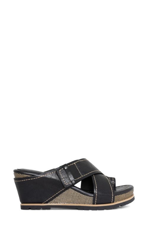 Donald Pliner Platform Wedge Sandal In Black