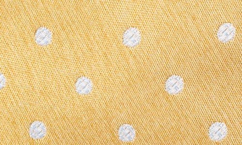 Nordstrom Batson Neat Dot Silk Tie In Yellow