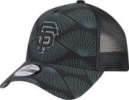 New Era Men's New Era Black San Francisco Giants 9FORTY A-Frame Trucker Adjustable Hat