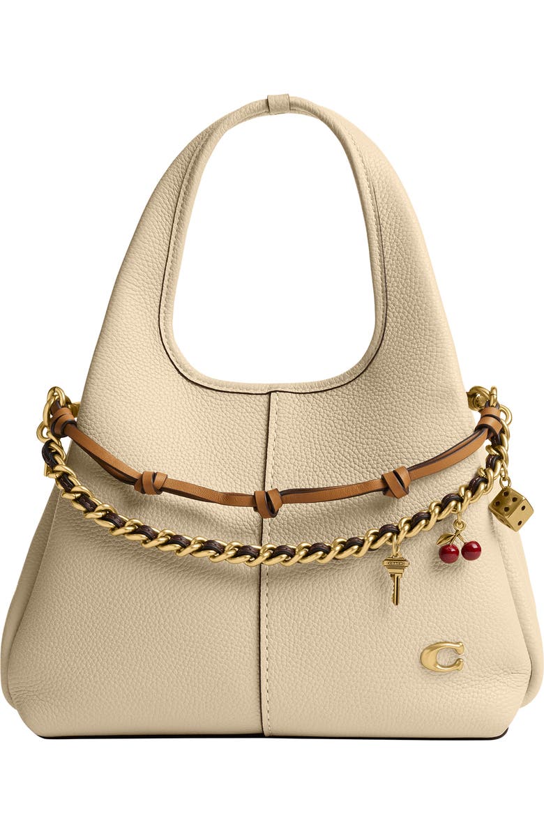 COACH Swag Bag Charm, Alternate, color, Maple Honey Brown
