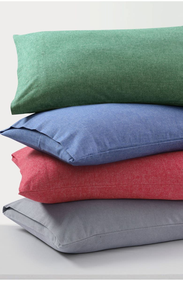 AZORES HOME Yarn Dyed Flannel Sheet Set, Alternate, color, Heather Grey